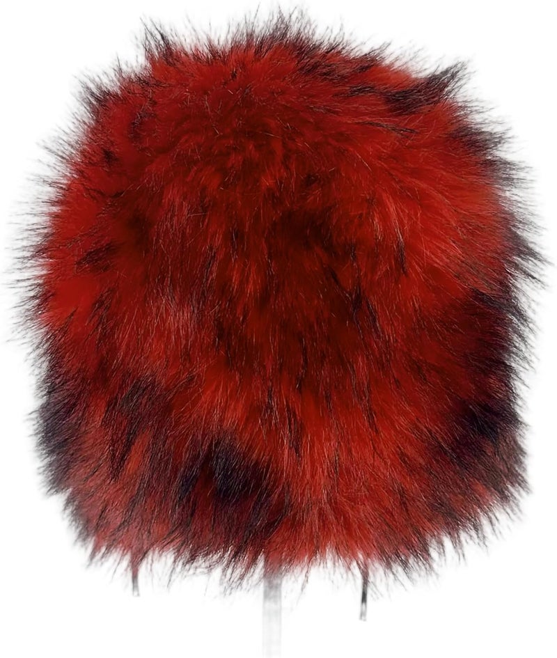 YFJNV Y2K Faux Fur Russian Hat, Soft, Warm Winter Trapper Hat with Earmuffs for Men and Women - Image 4